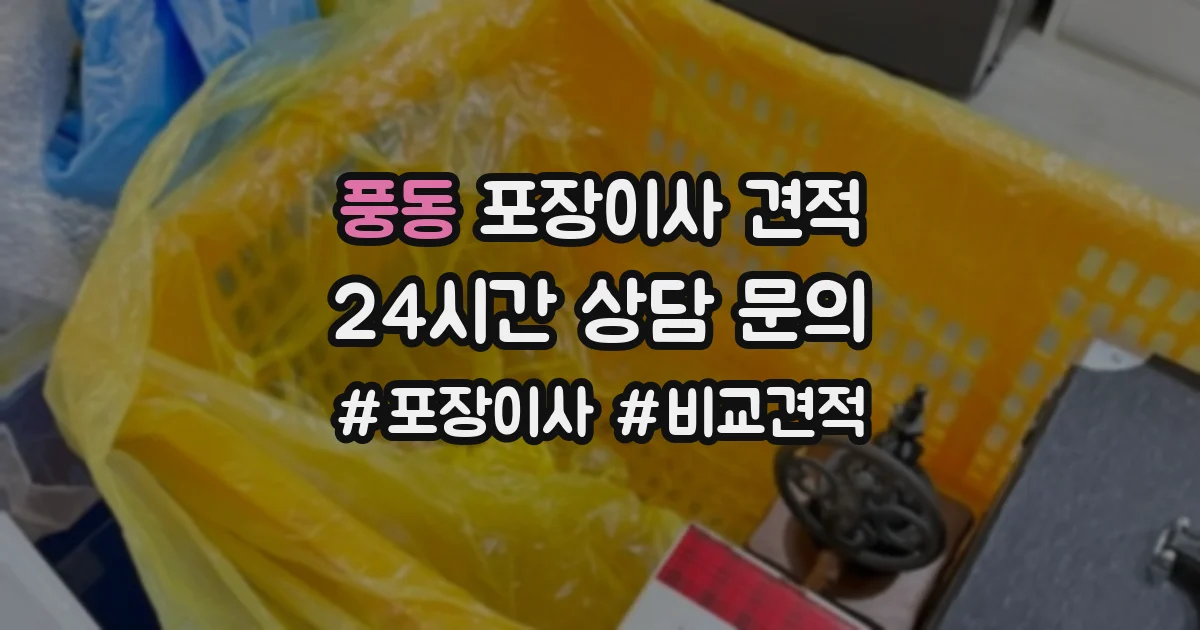 풍동 포장이사 견적