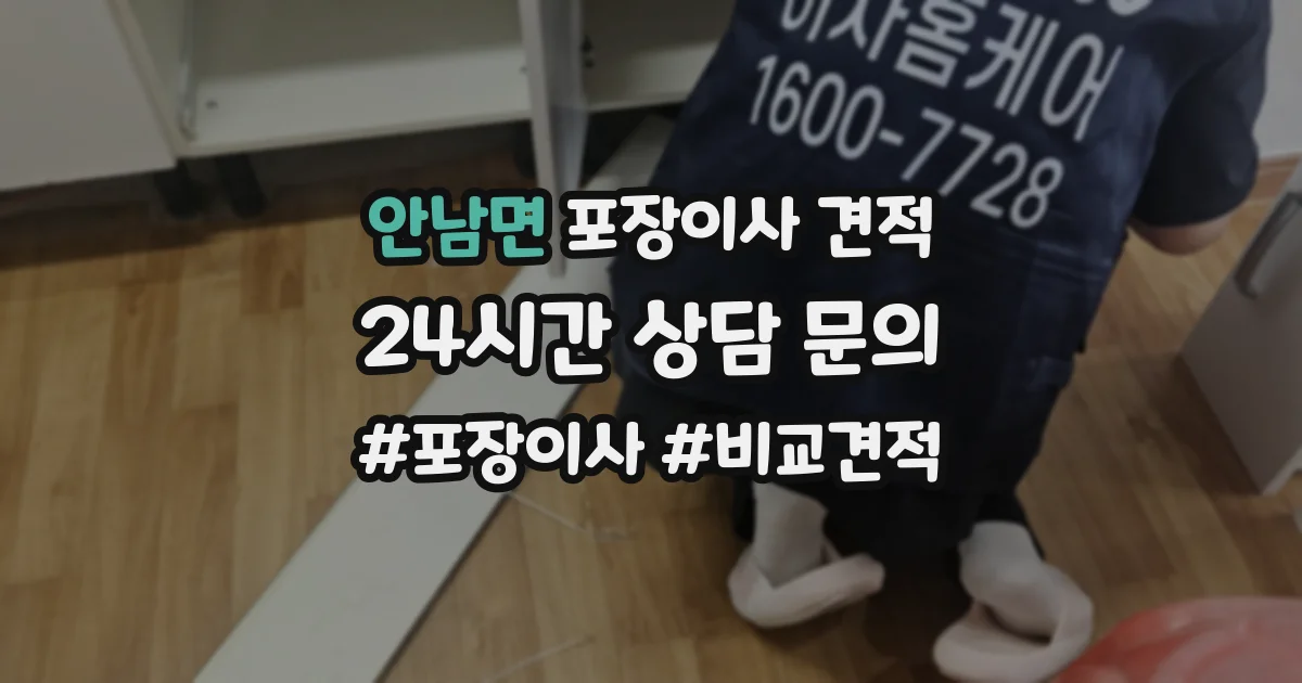 안남면 포장이사 견적