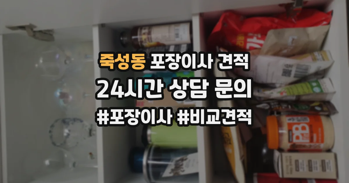 죽성동 포장이사 견적