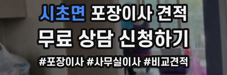 시초면 포장이사 견적