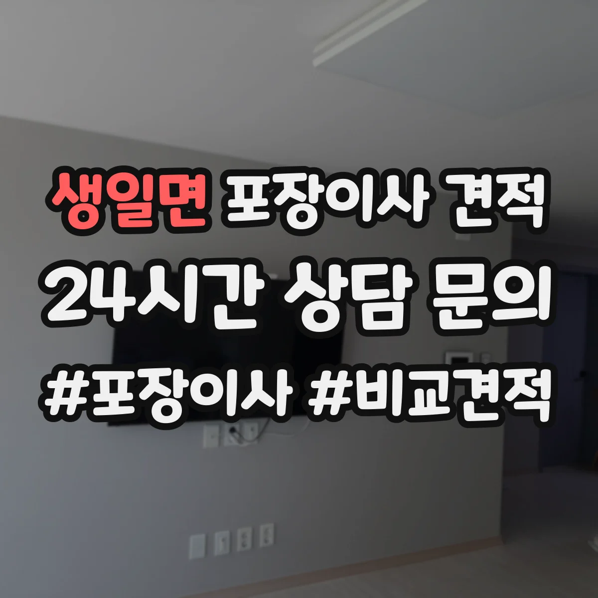 생일면 포장이사 견적 포장 범위 결정 전에 확인할 비용 산정 기준