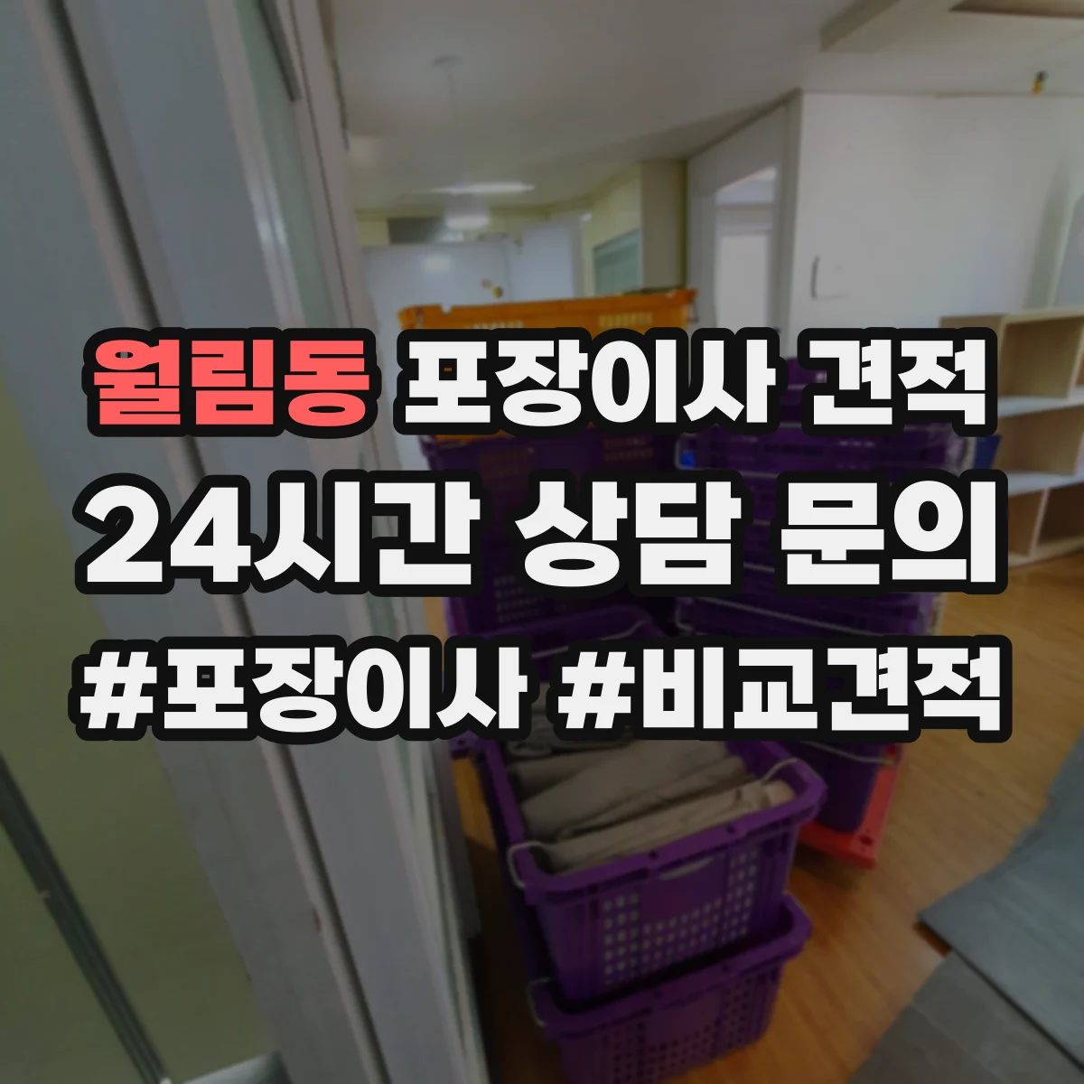 월림동 포장이사 견적