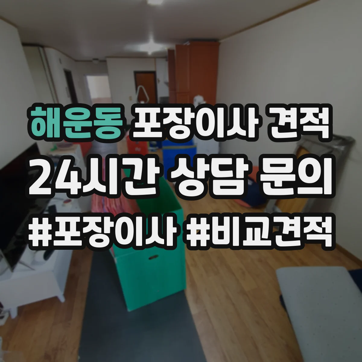해운동 포장이사 견적