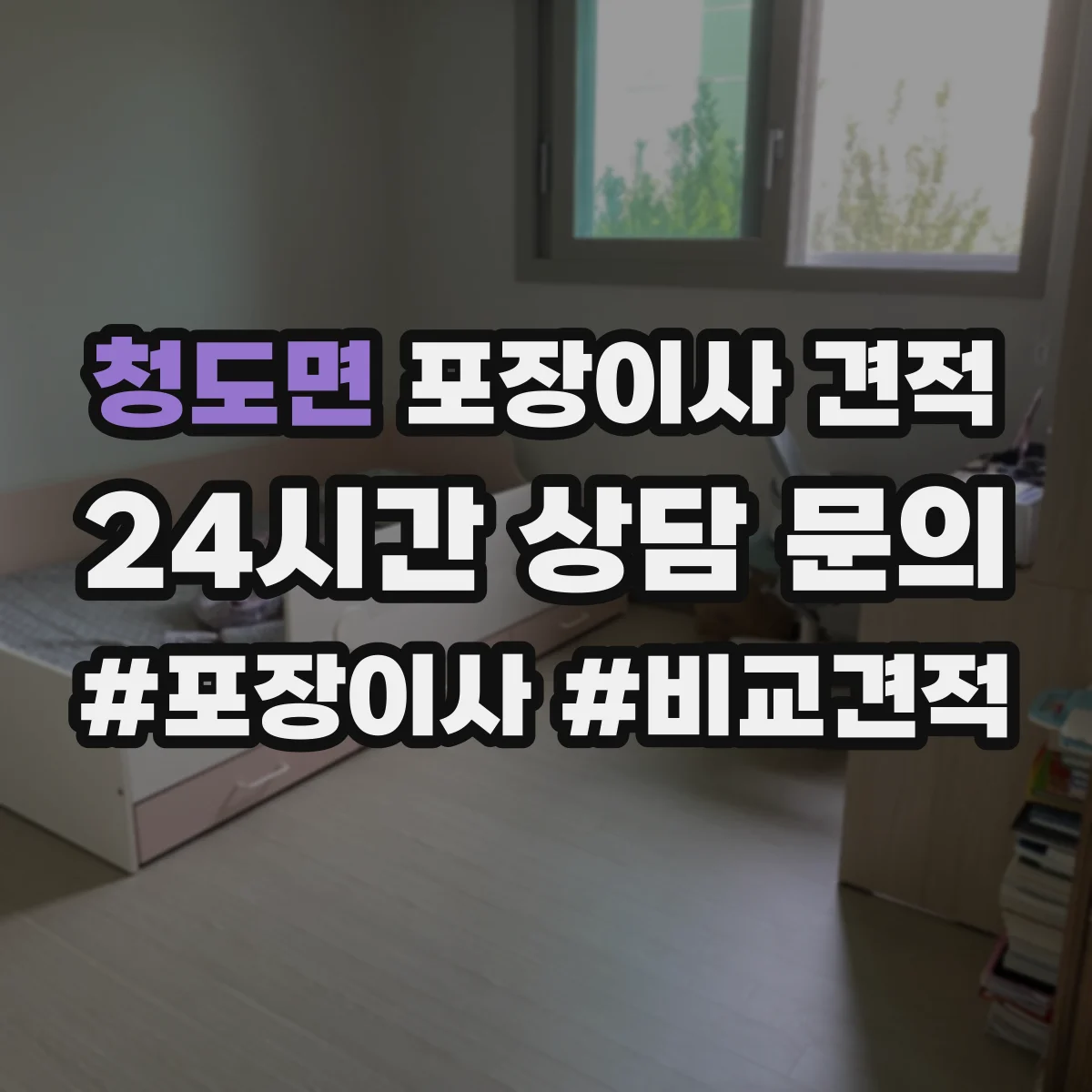 청도면 포장이사 견적 전체 포장 vs 부분 포장 어떤 게 더 현실적일까