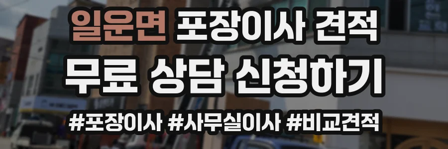 일운면 포장이사 견적