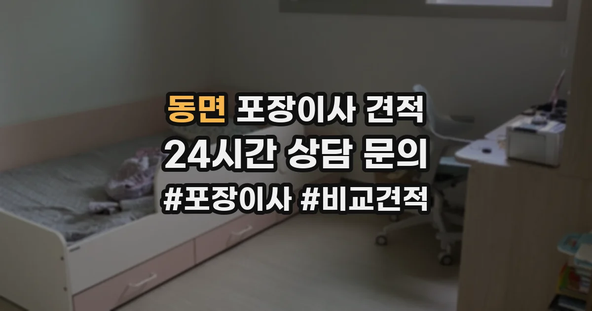 동면 포장이사 견적