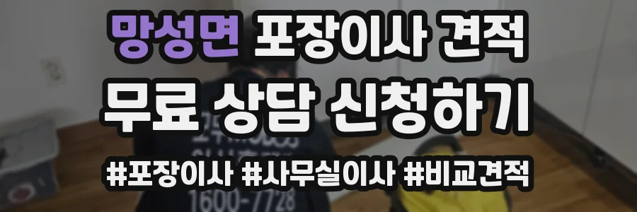 망성면 포장이사 견적