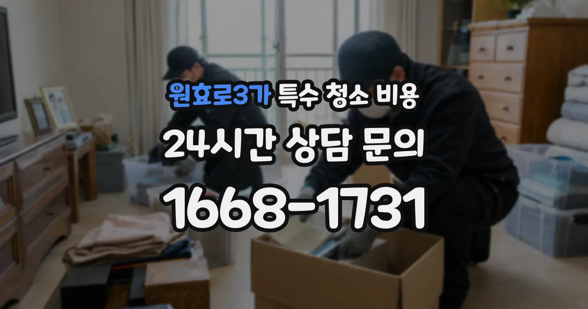 원효로3가 특수 청소 비용