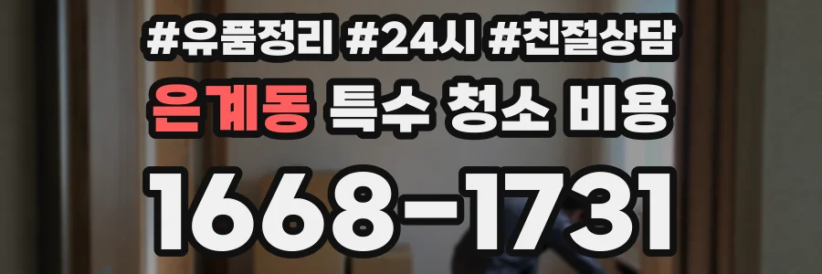 은계동 특수 청소 비용