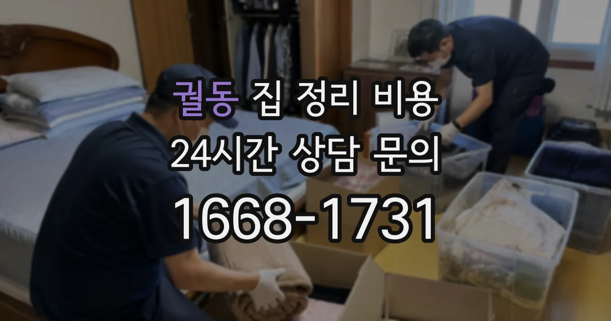 궐동 집 정리 비용