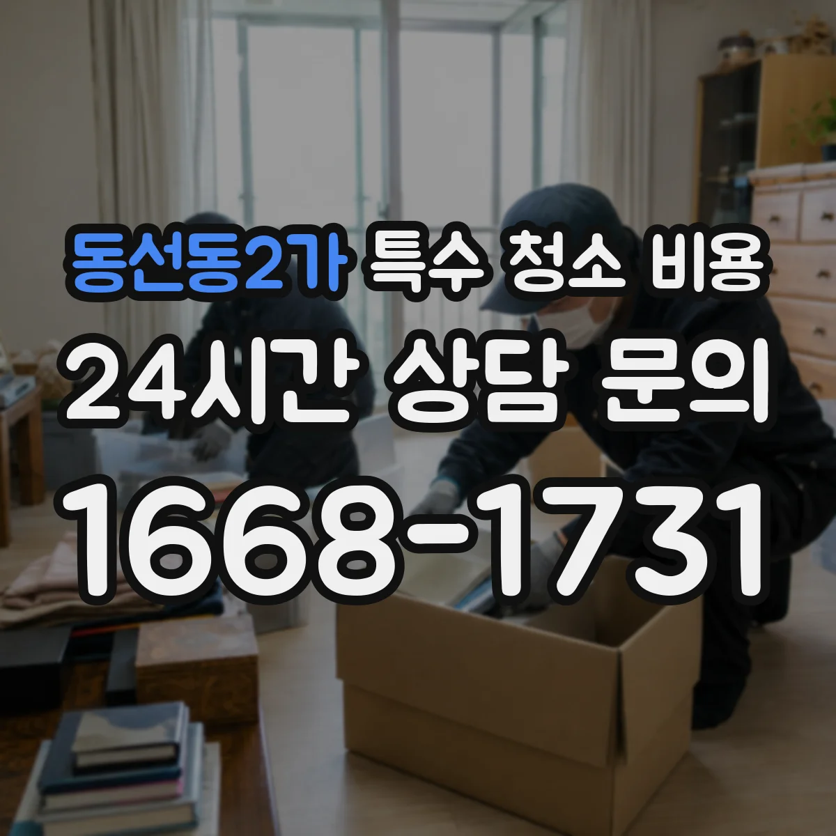 동선동2가 특수 청소 비용