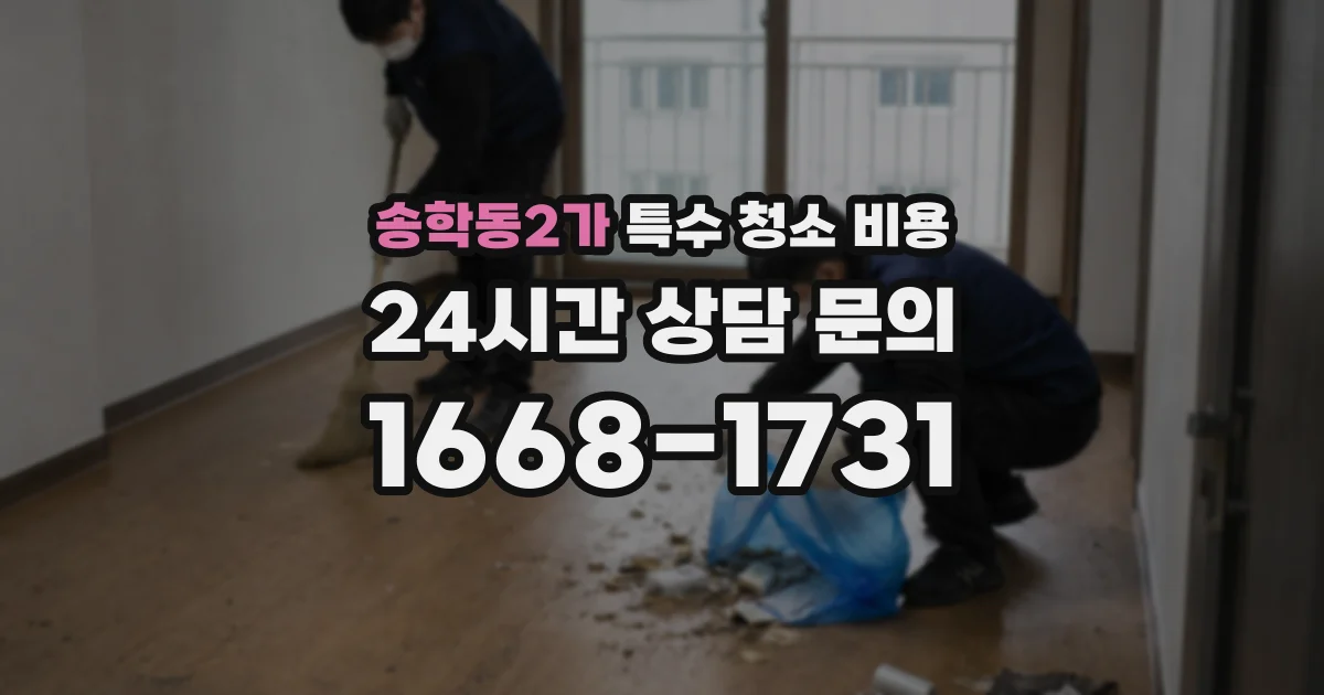 송학동2가 특수 청소 비용