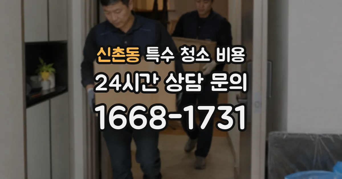 신촌동 특수 청소 비용