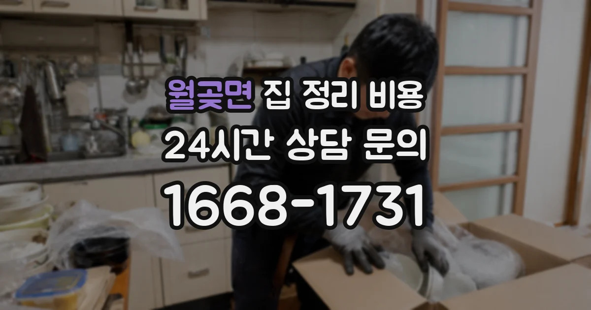 월곶면 집 정리 비용
