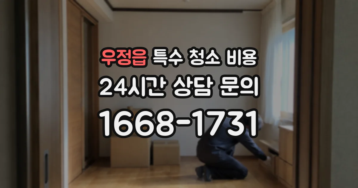 우정읍 특수 청소 비용