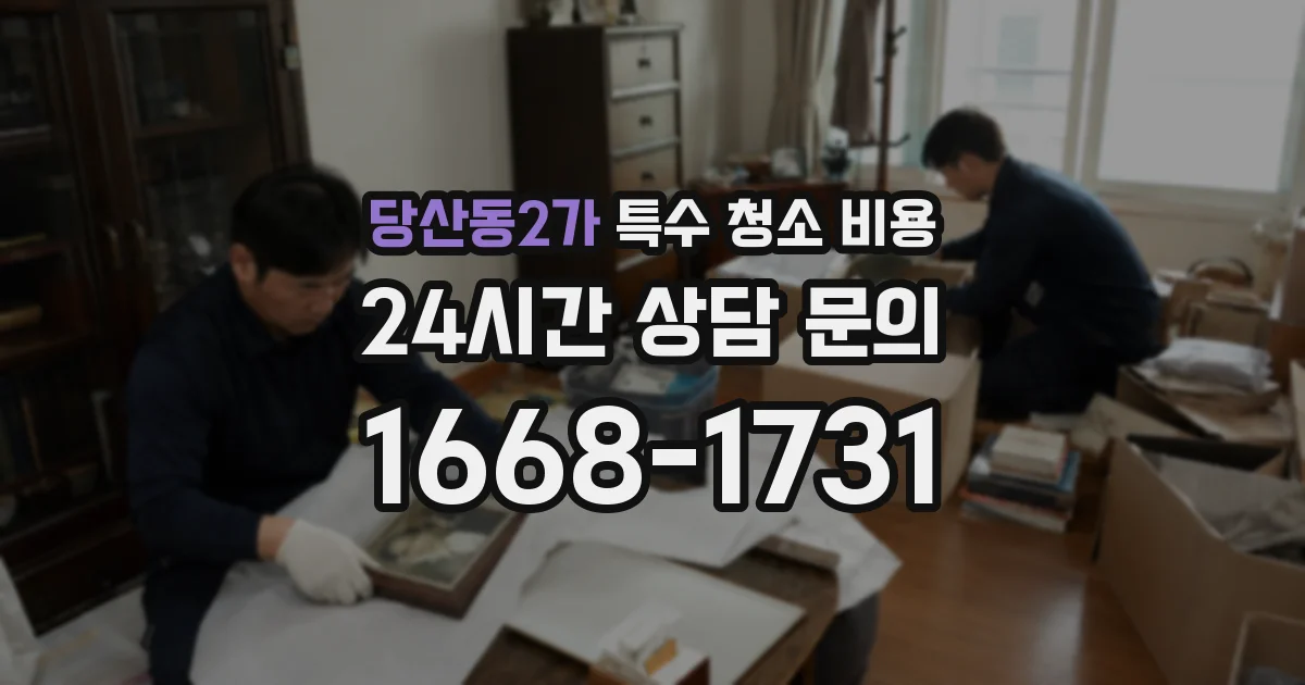 당산동2가 특수 청소 비용