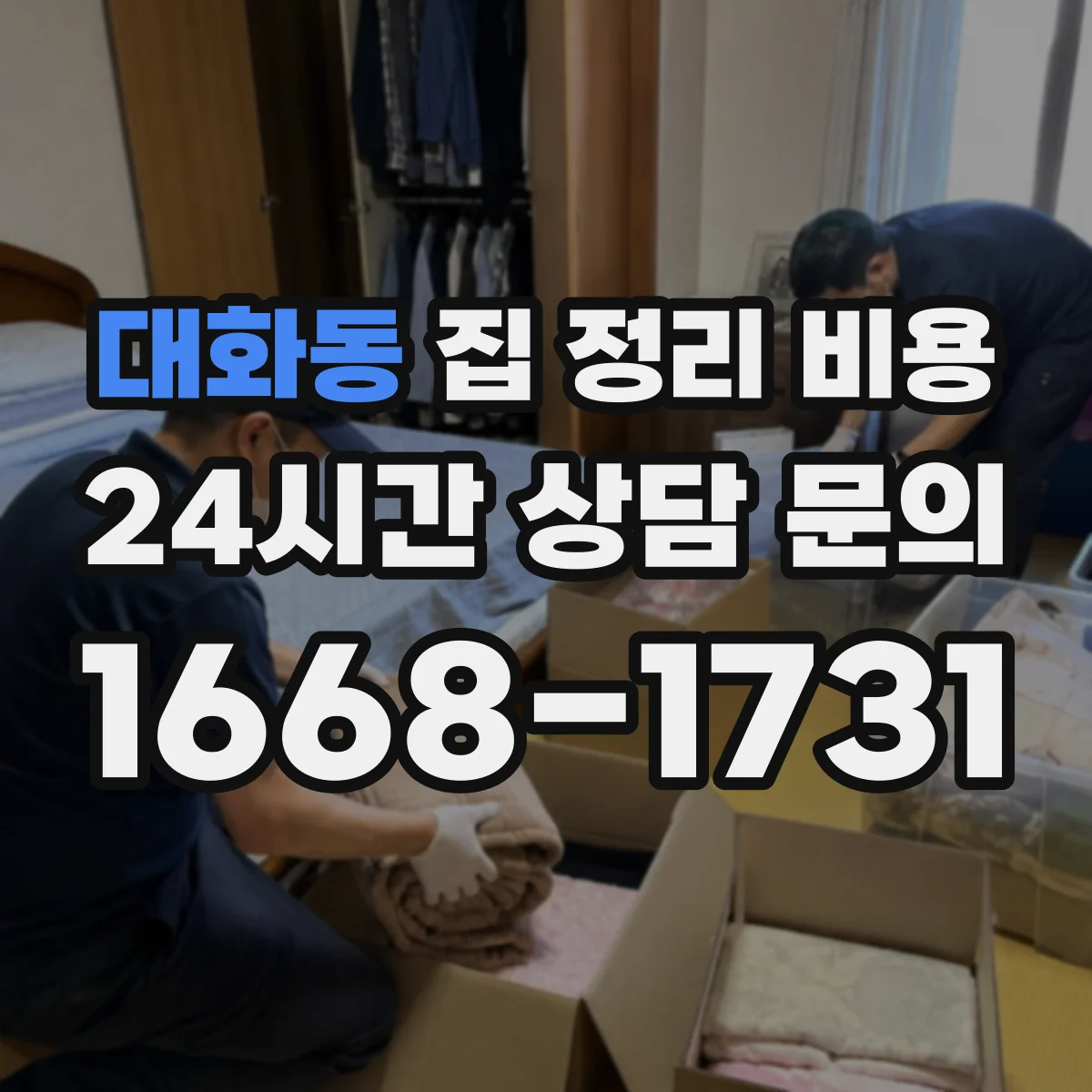 대화동 집 정리 비용