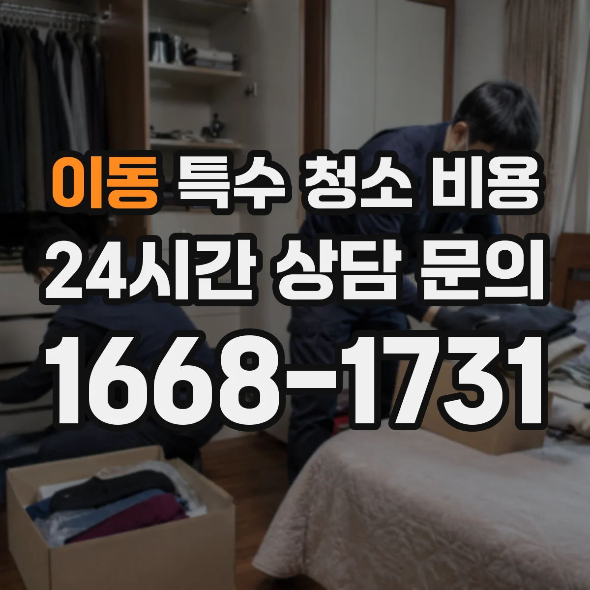 이동 특수 청소 비용