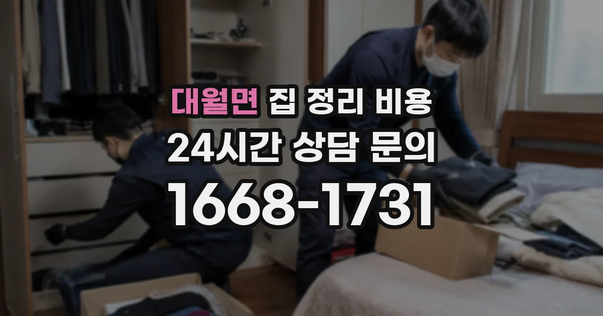 대월면 집 정리 비용