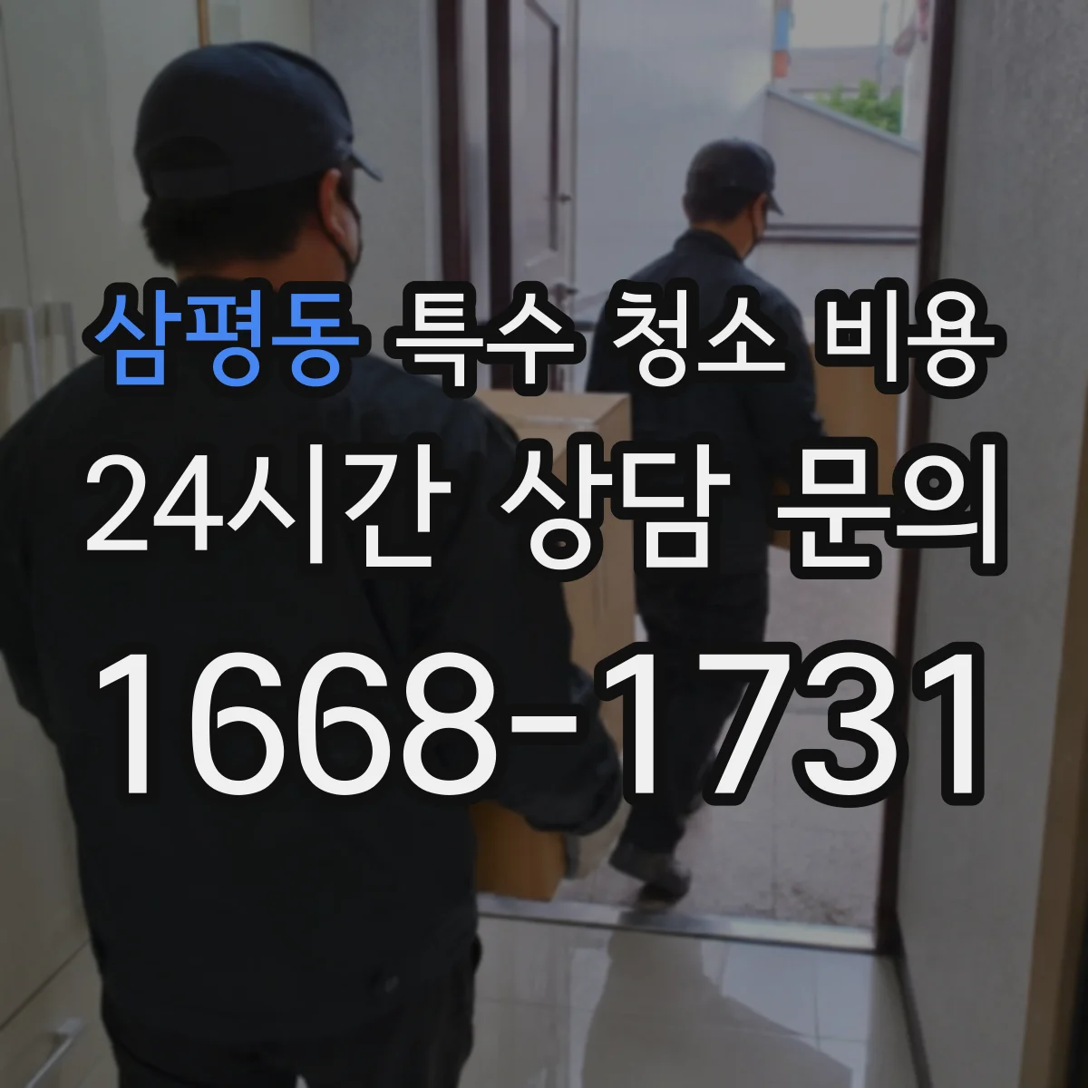 삼평동 특수 청소 비용