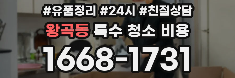 왕곡동 특수 청소 비용