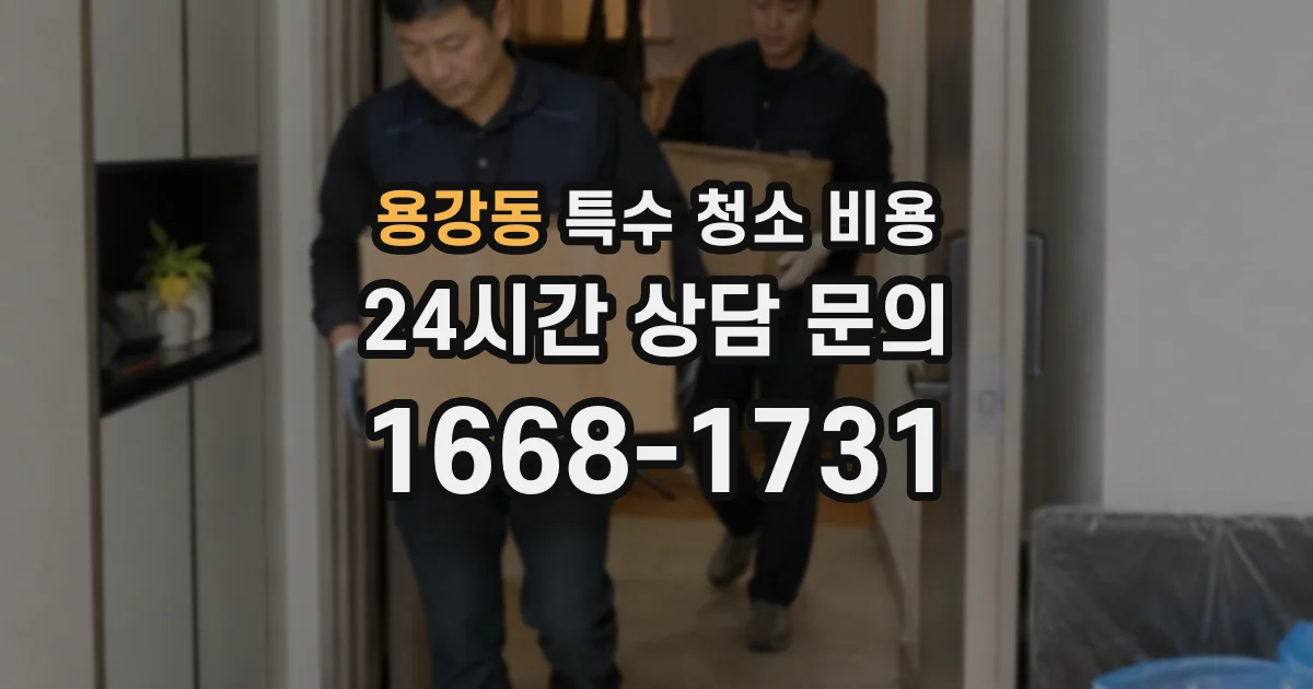 용강동 특수 청소 비용