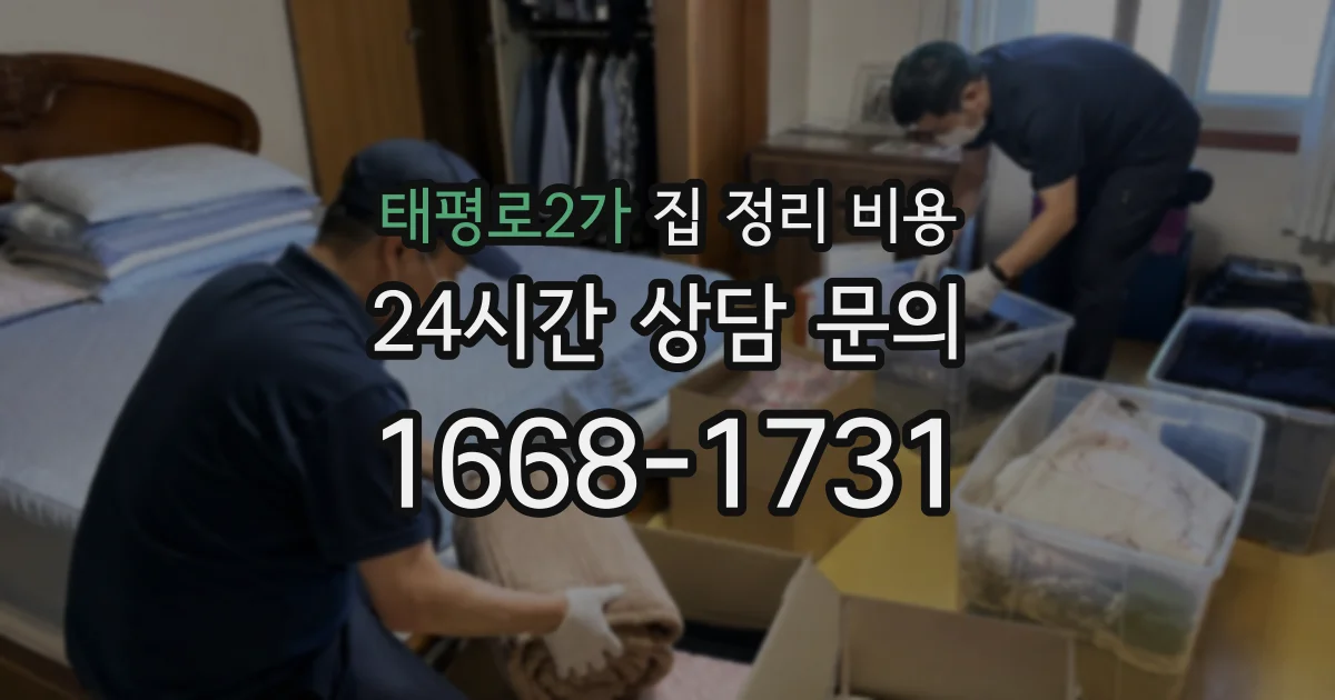 태평로2가 집 정리 비용
