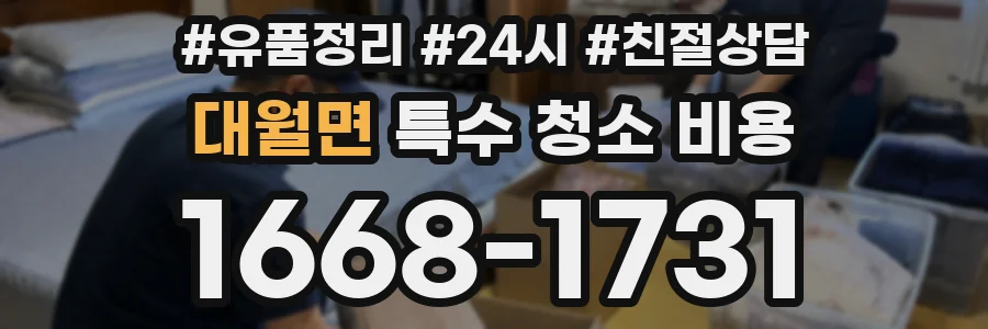 대월면 특수 청소 비용
