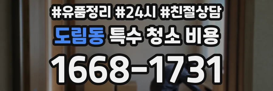 도림동 특수 청소 비용