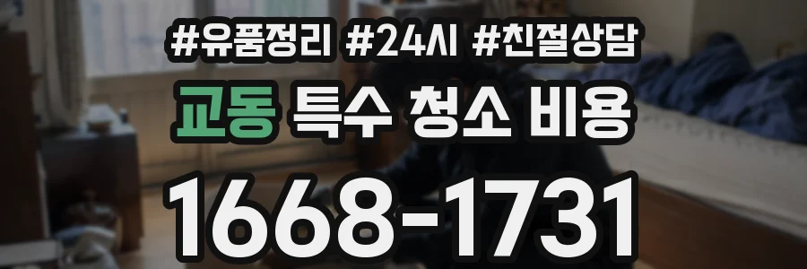 교동 특수 청소 비용