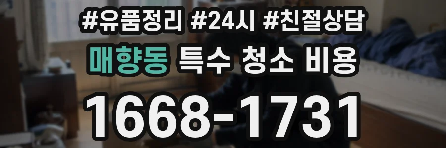 매향동 특수 청소 비용