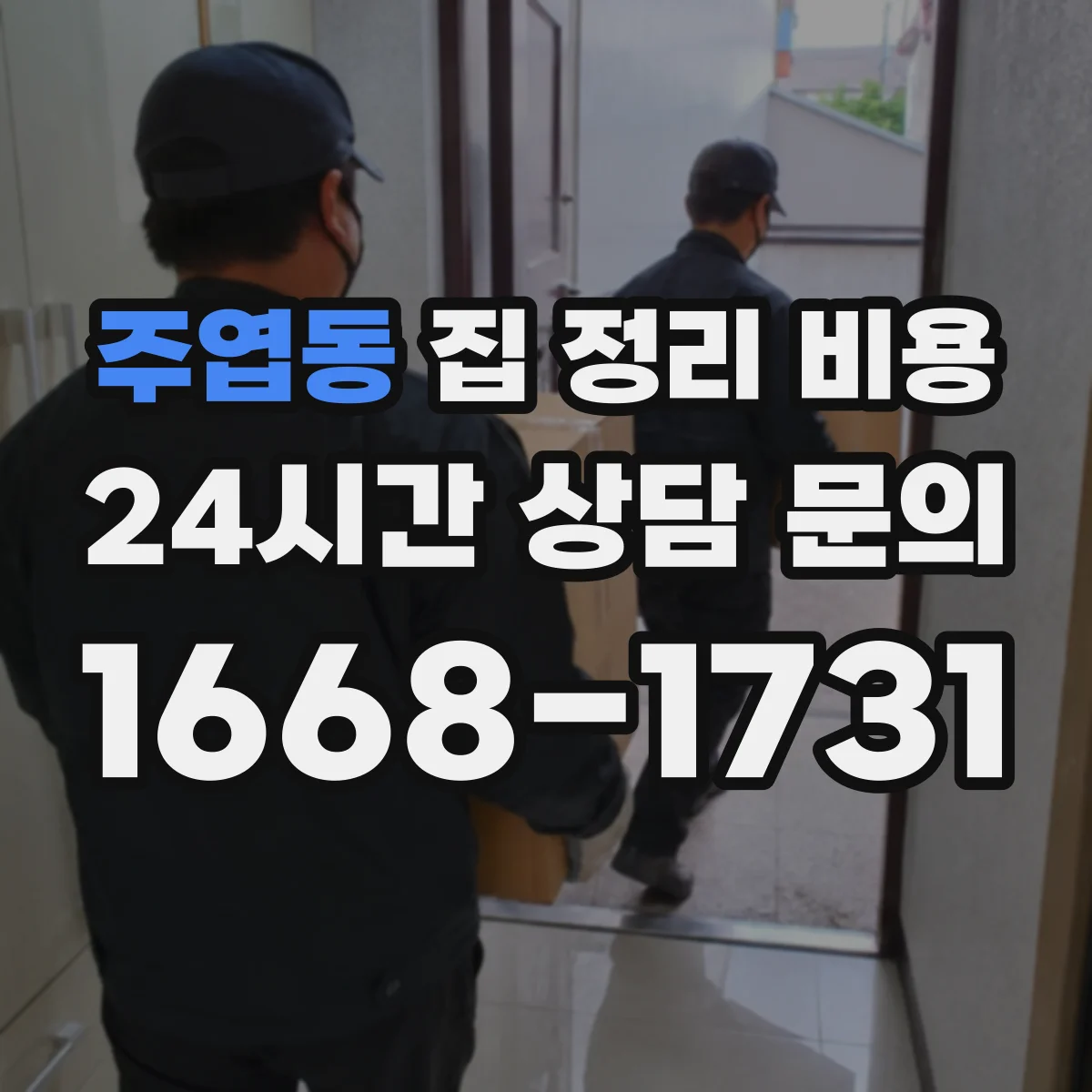 주엽동 집 정리 비용