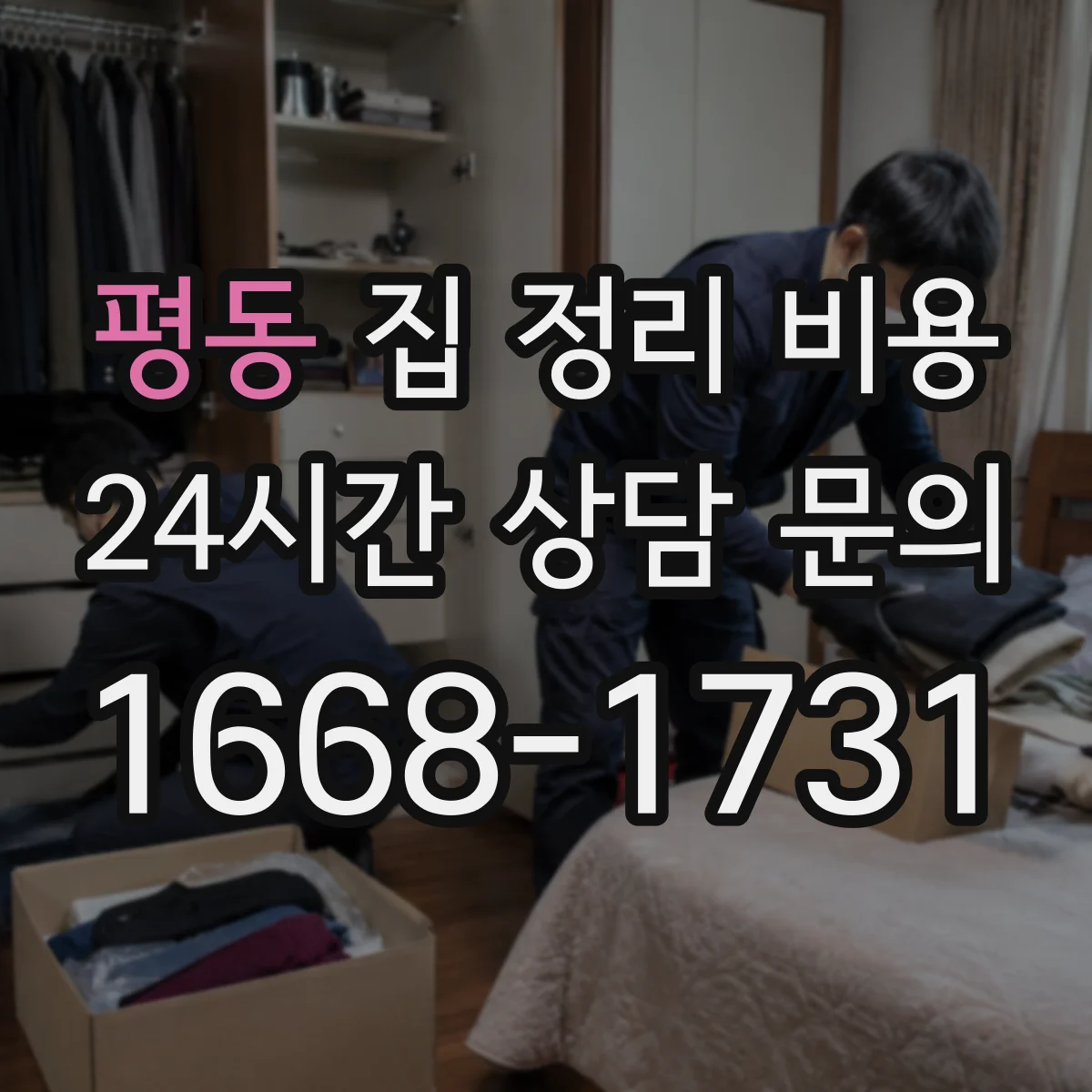 평동 집 정리 비용