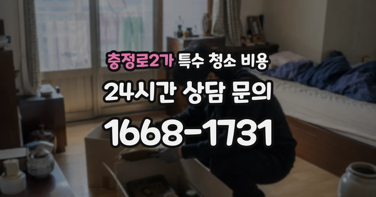 충정로2가 특수 청소 비용