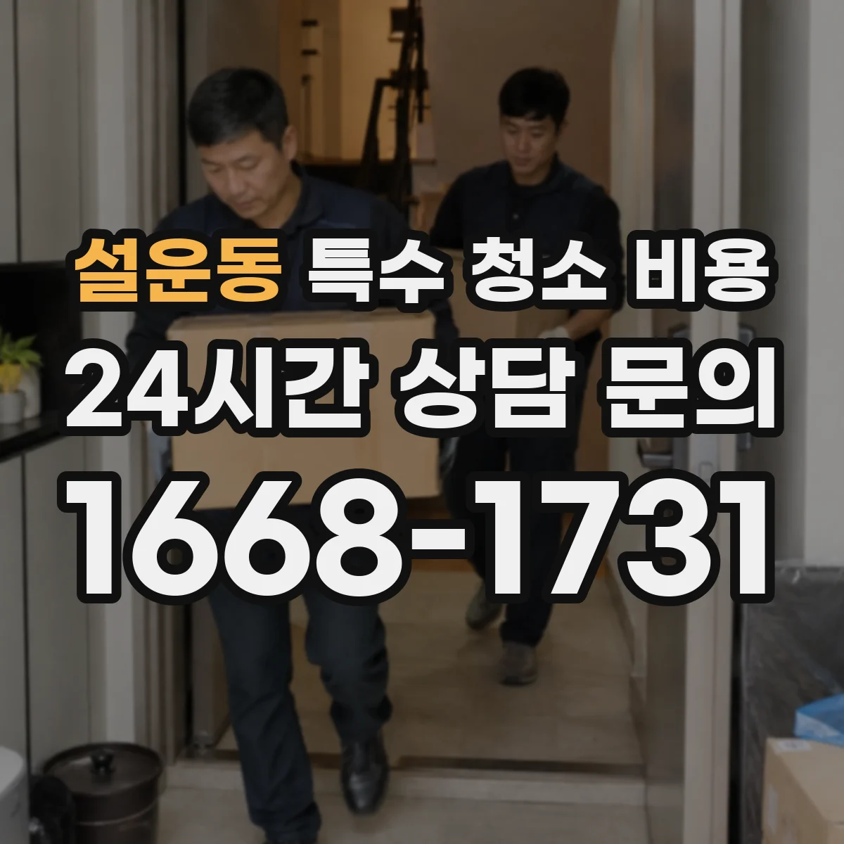 설운동 특수 청소 비용