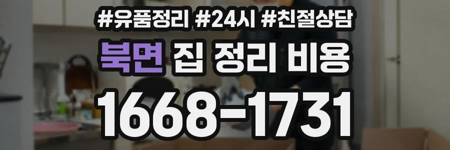 북면 집 정리 비용