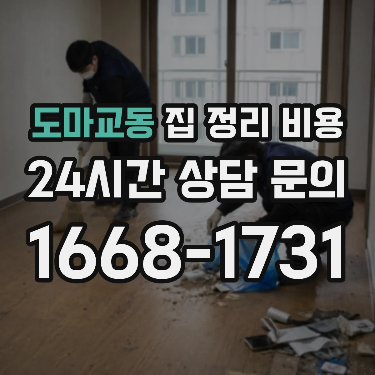 도마교동 집 정리 비용