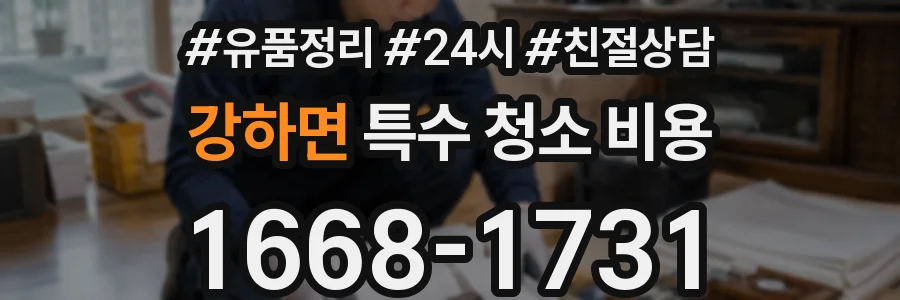 강하면 특수 청소 비용