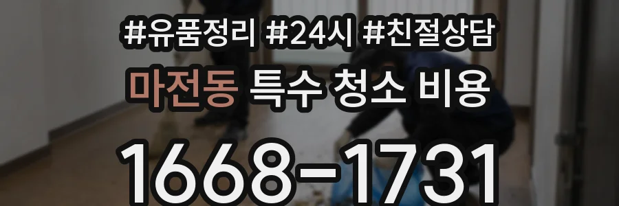 마전동 특수 청소 비용