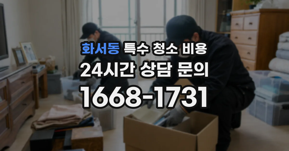 화서동 특수 청소 비용