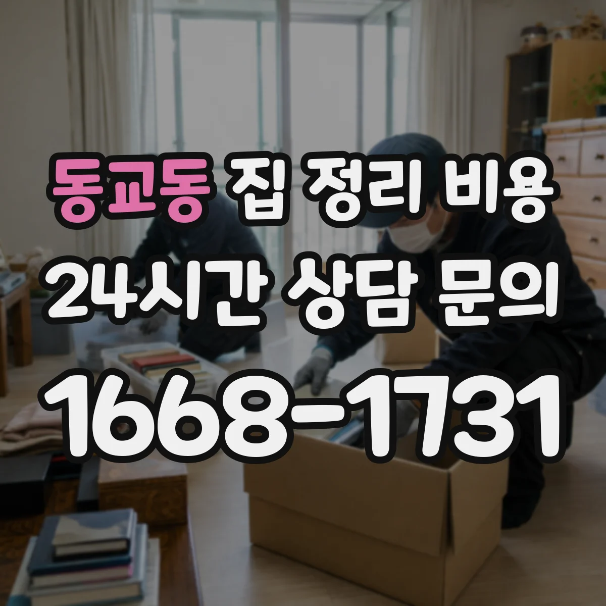 동교동 집 정리 비용
