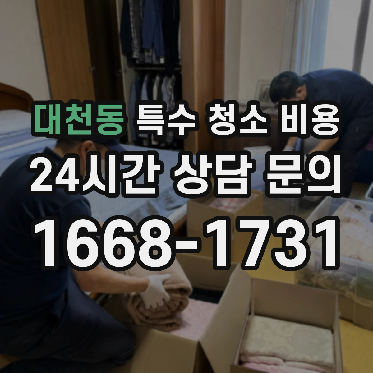 대천동 특수 청소 비용