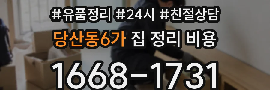당산동6가 집 정리 비용