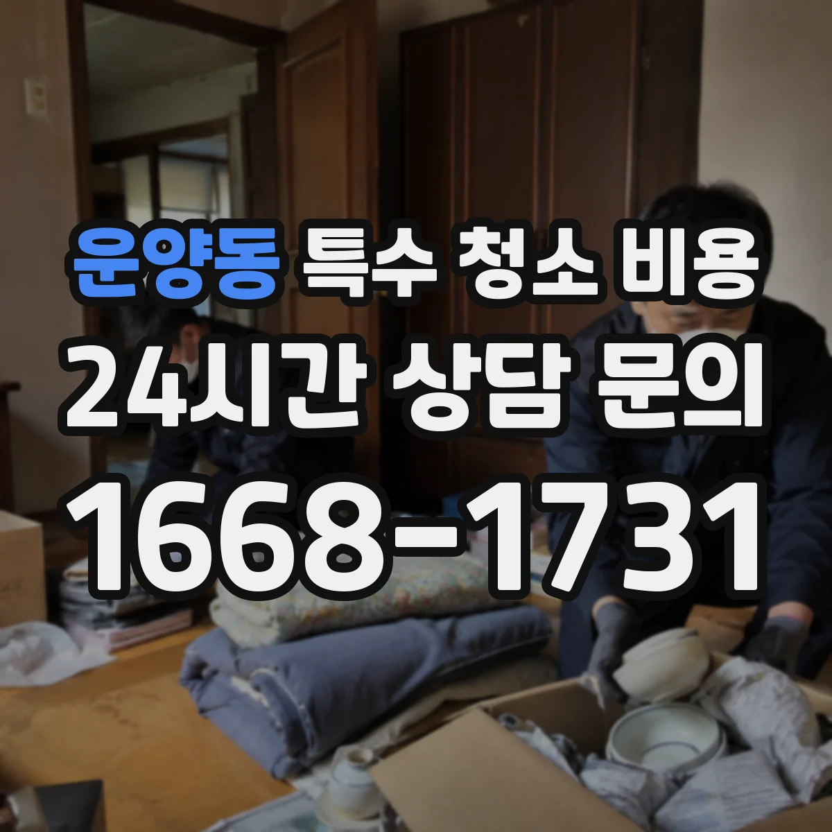 운양동 특수 청소 비용