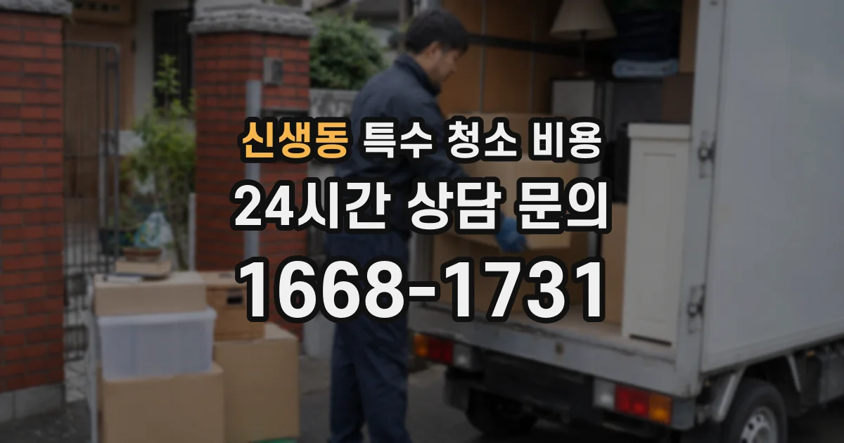 신생동 특수 청소 비용