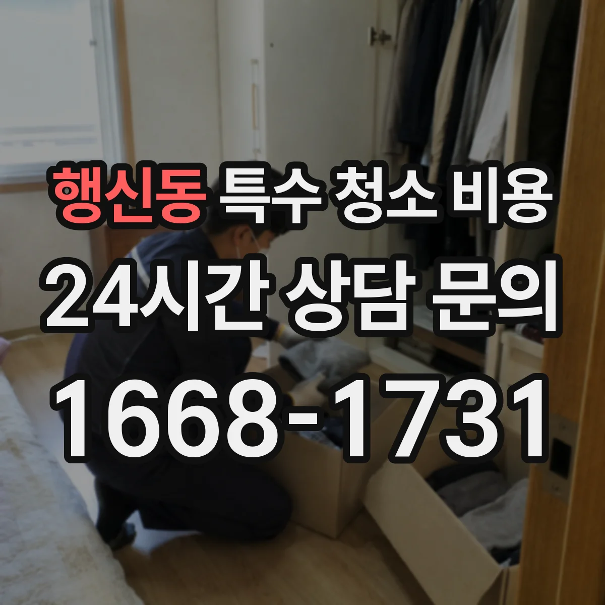 행신동 특수 청소 비용