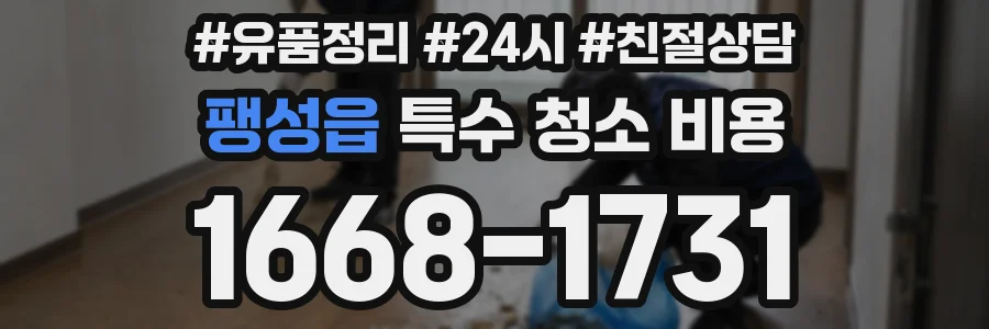 팽성읍 특수 청소 비용
