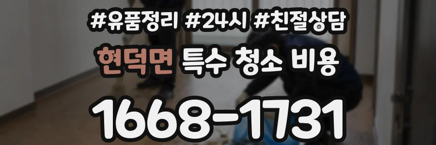 현덕면 특수 청소 비용