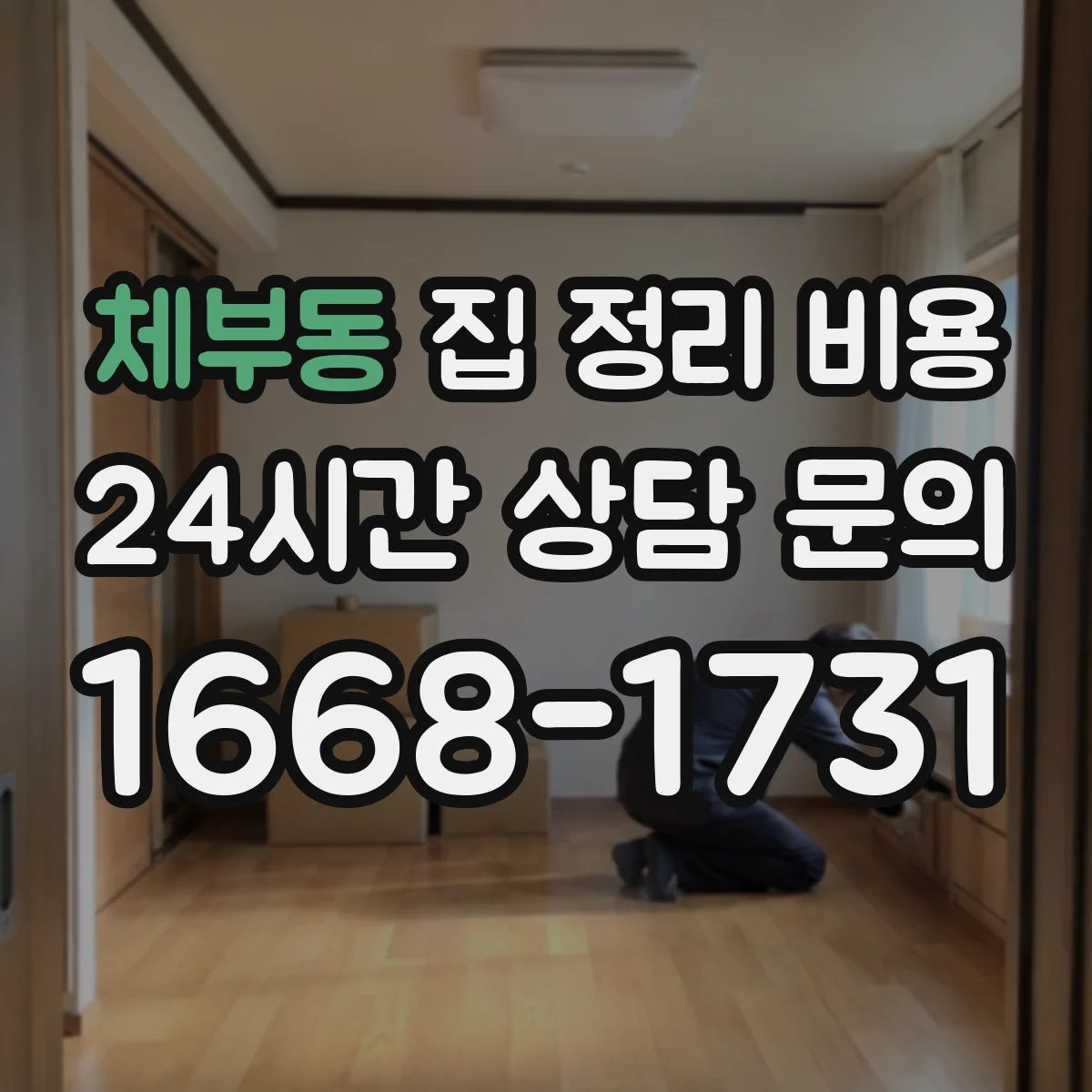 체부동 집 정리 비용