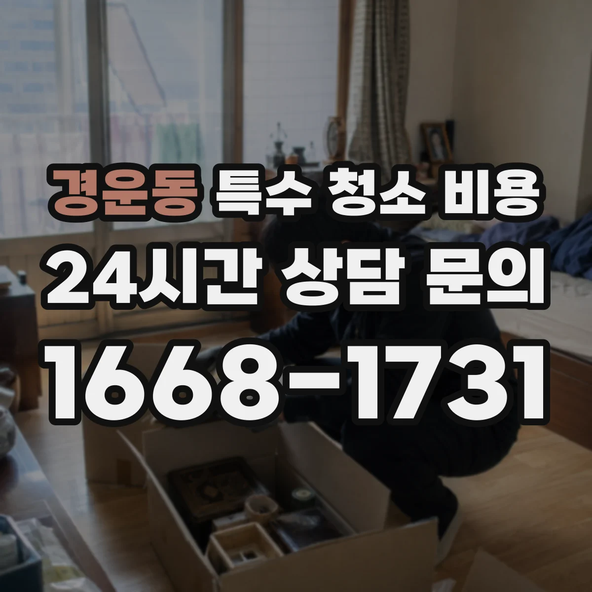 경운동 특수 청소 비용